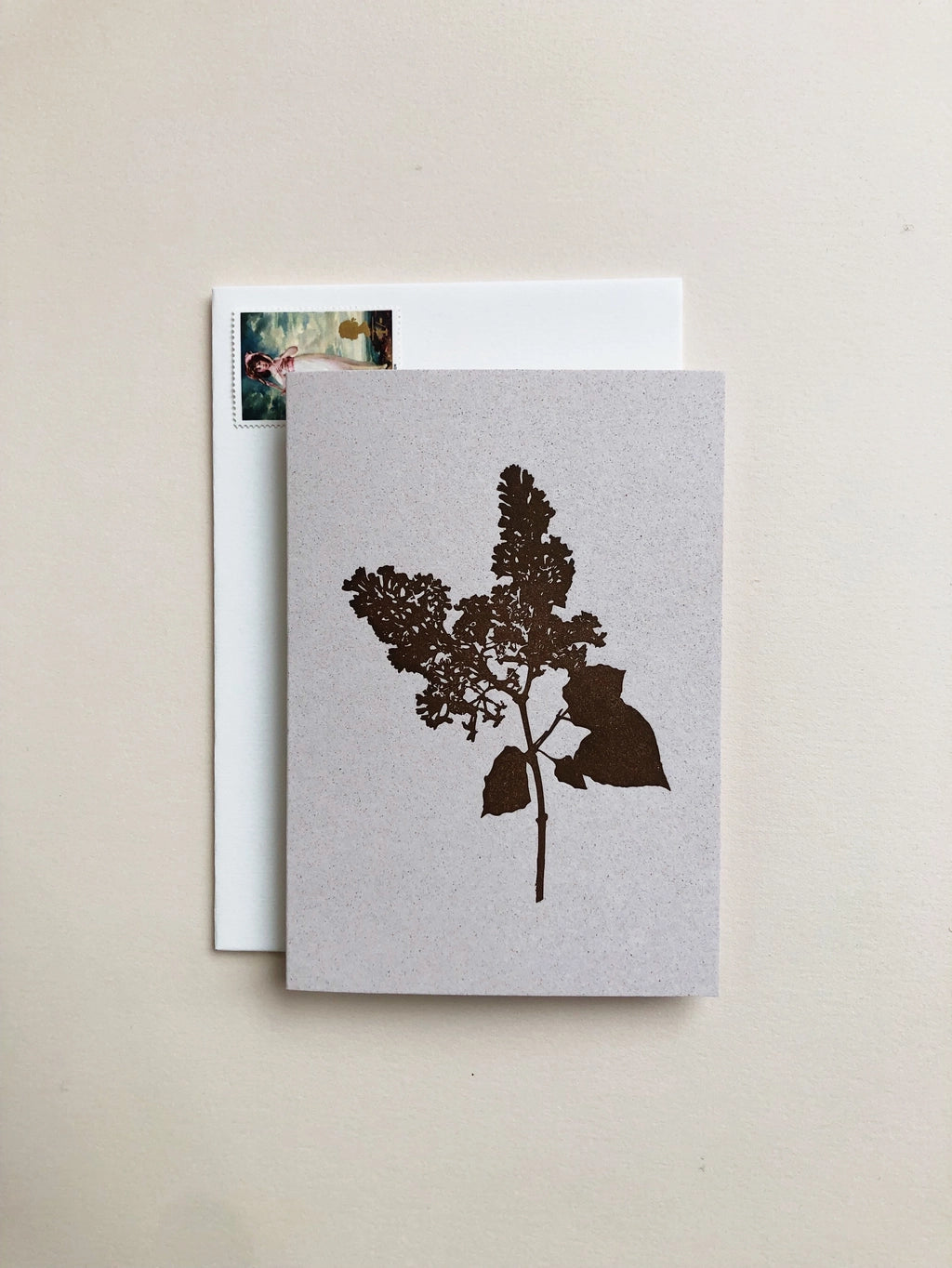 Silhouette Lilac Card