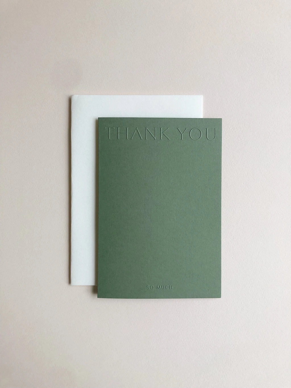 Emboss Thank You Card