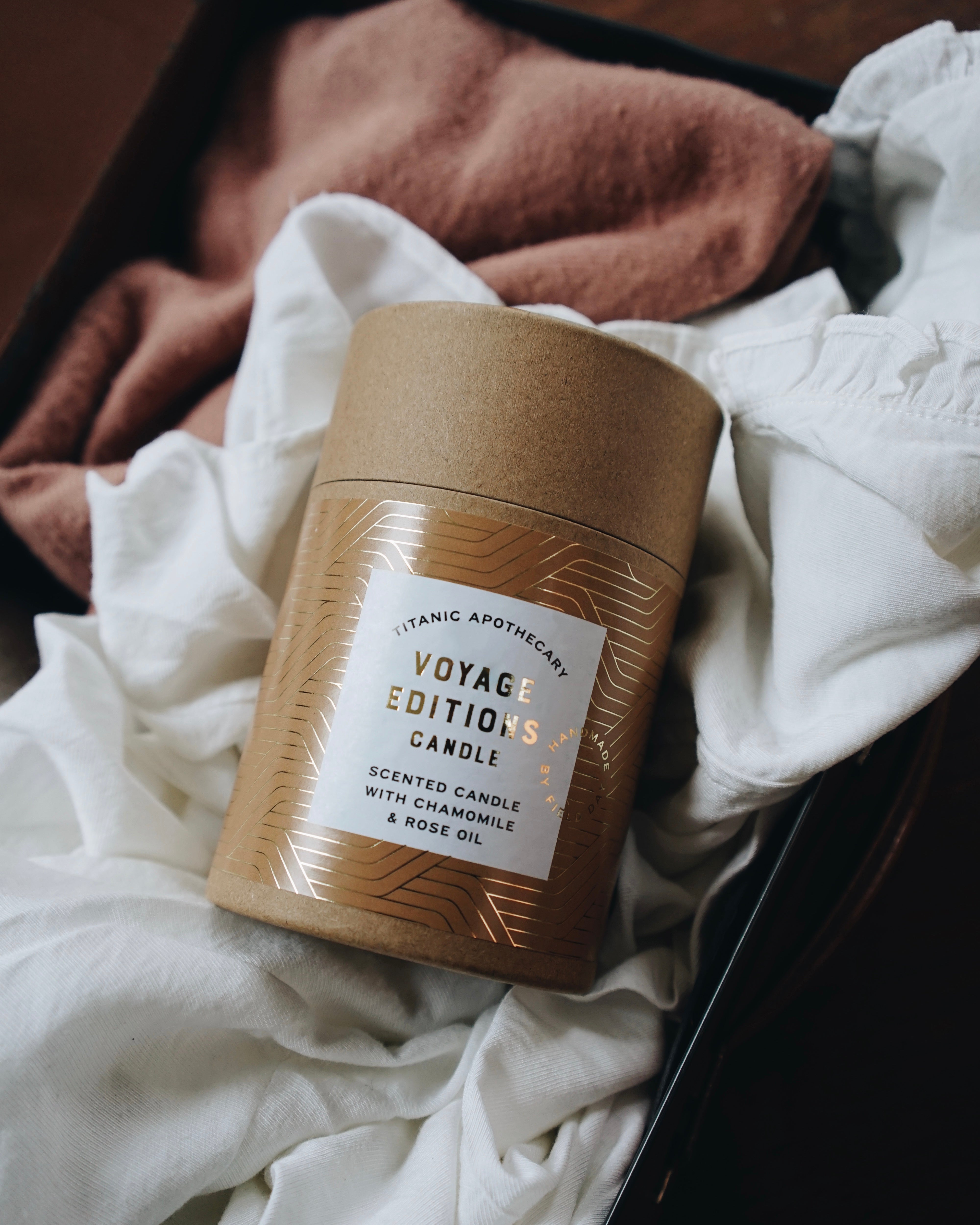 Titanic Rose Large Candle