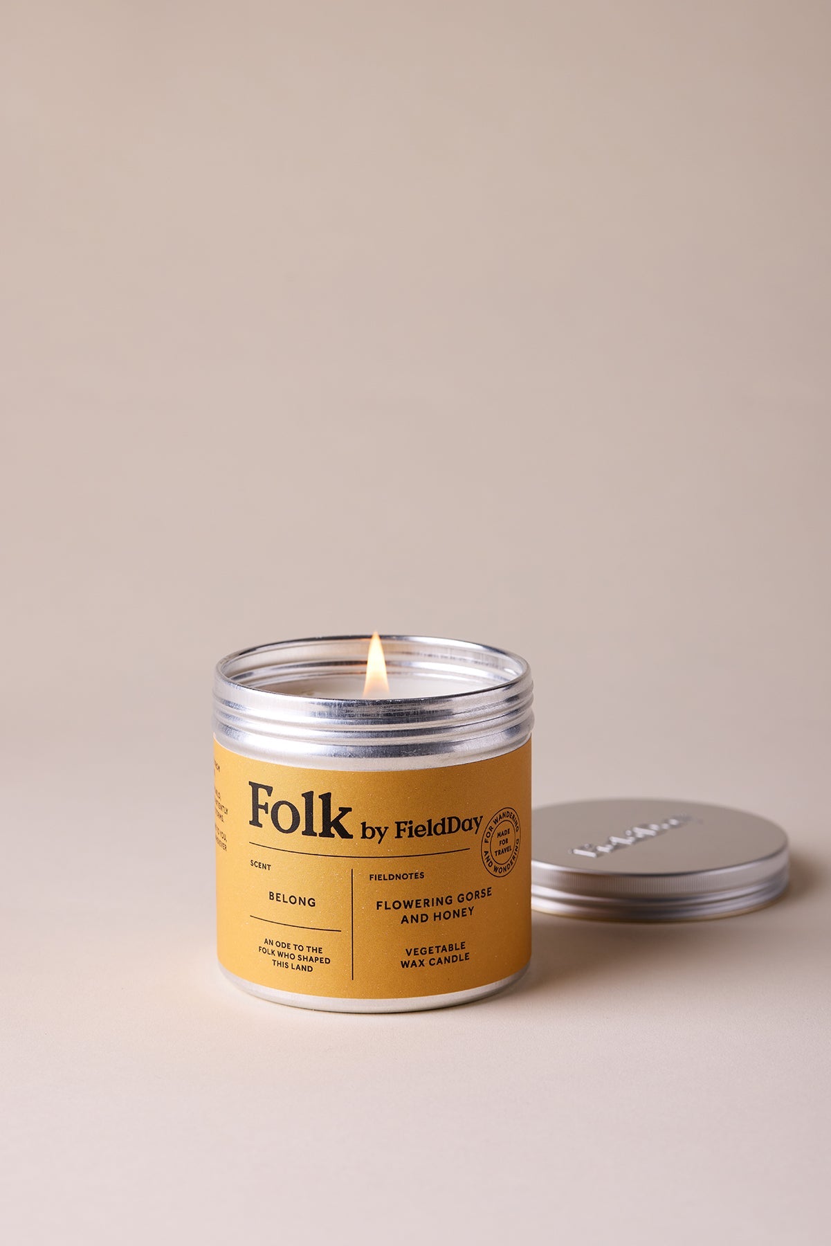 Belong Folk Tin Candle