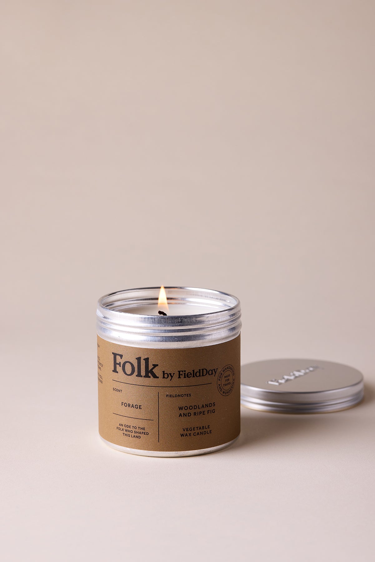 Forage Folk Tin Candle
