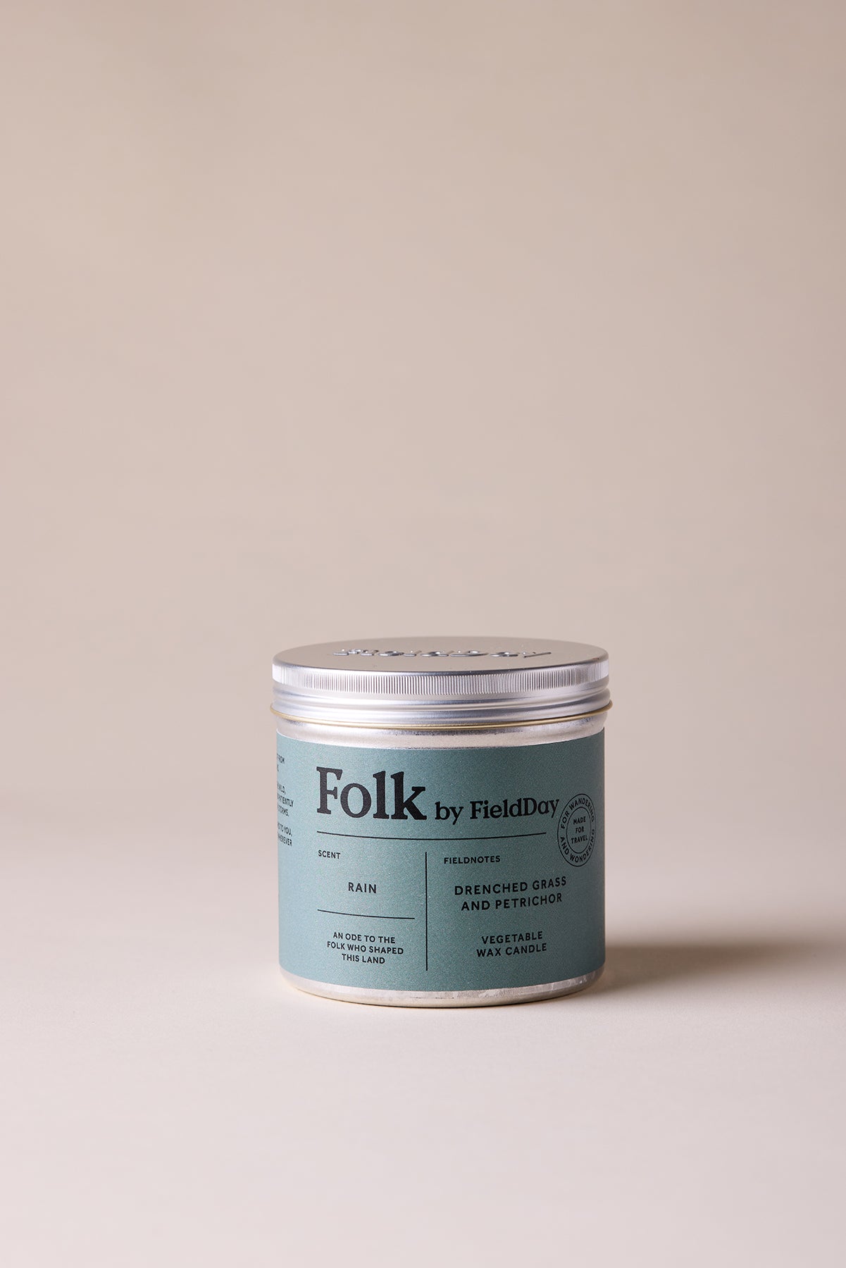 Rain Folk Tin Candle