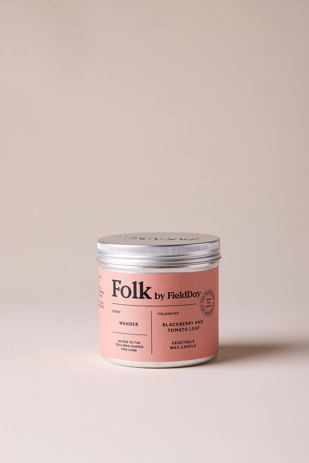 Wander Folk Tin Candle