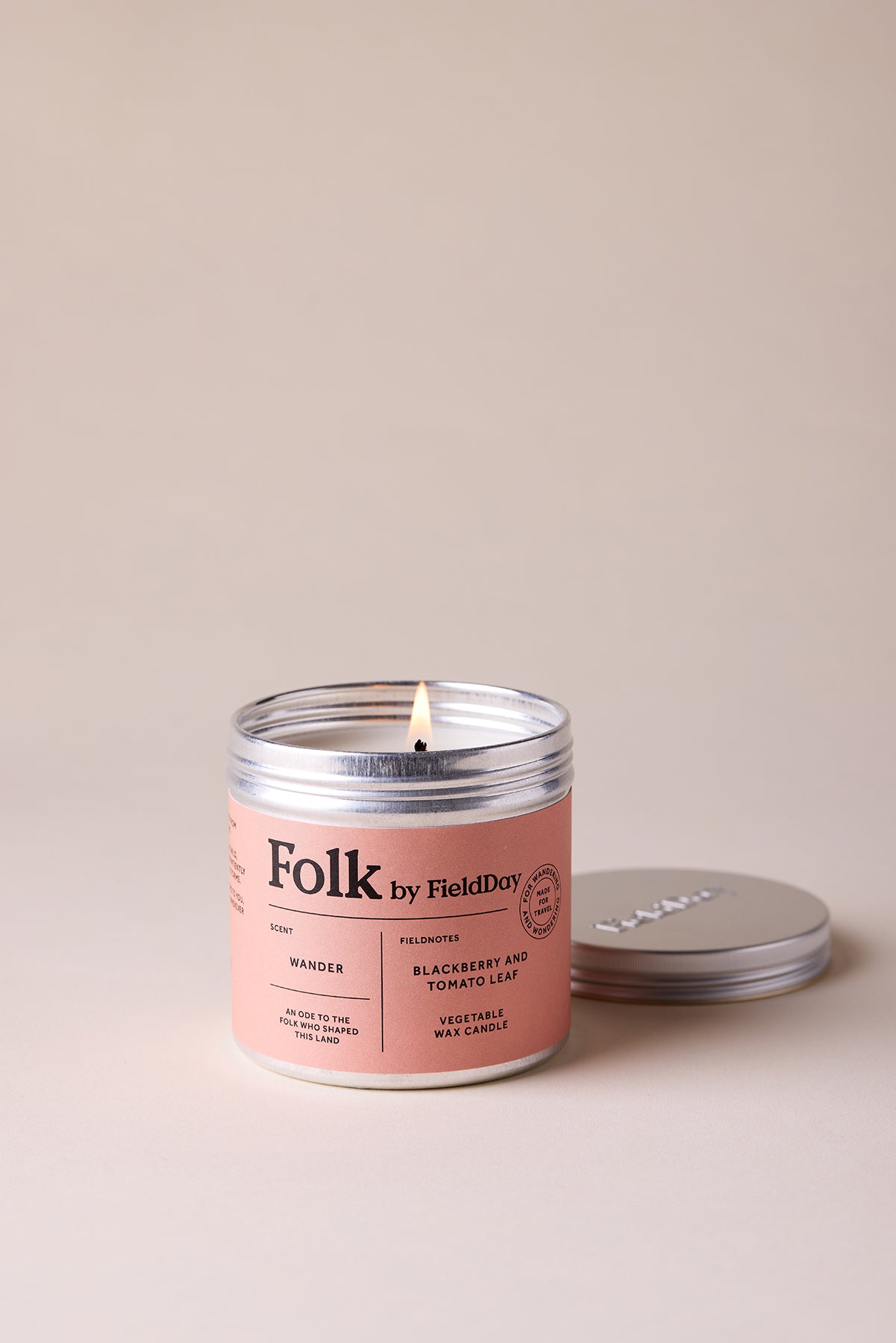 Wander Folk Tin Candle