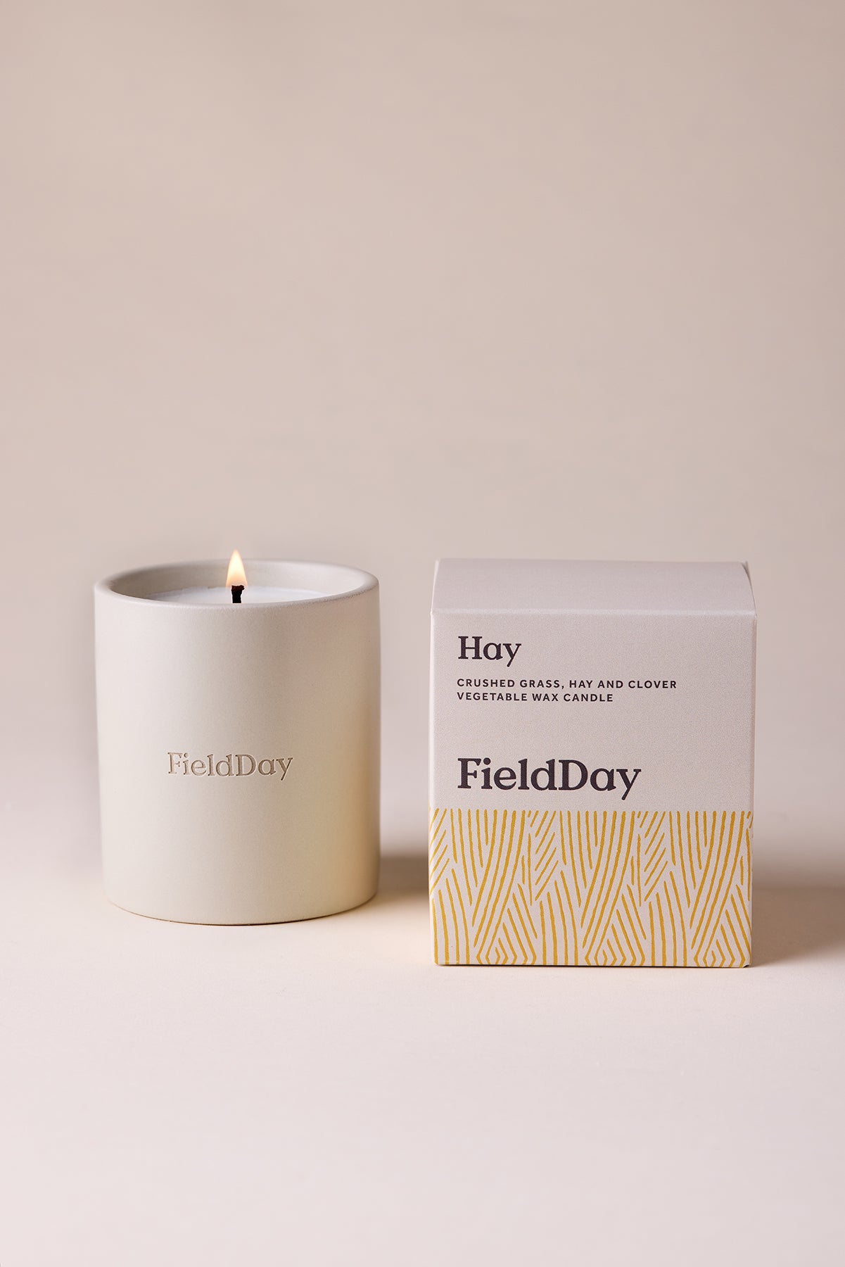Classic Hay Stoneware Candle