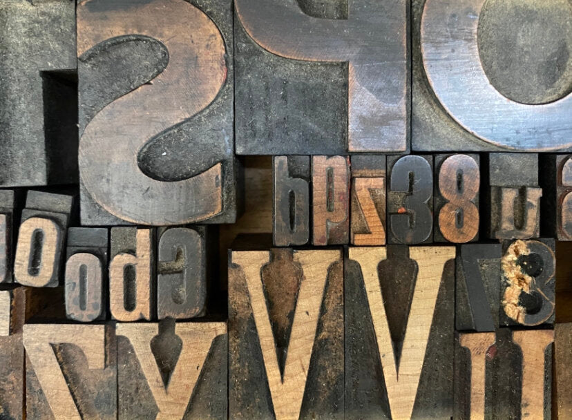 Make Hay Letterpress Woodtype Print