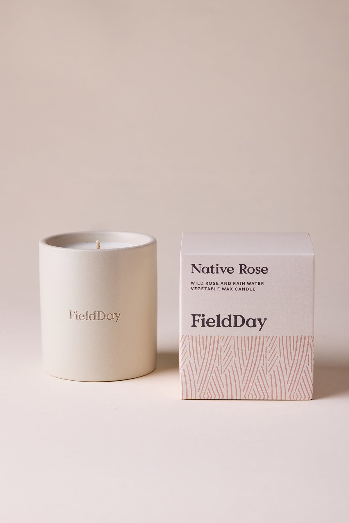 Classic Native Rose Stoneware Candle