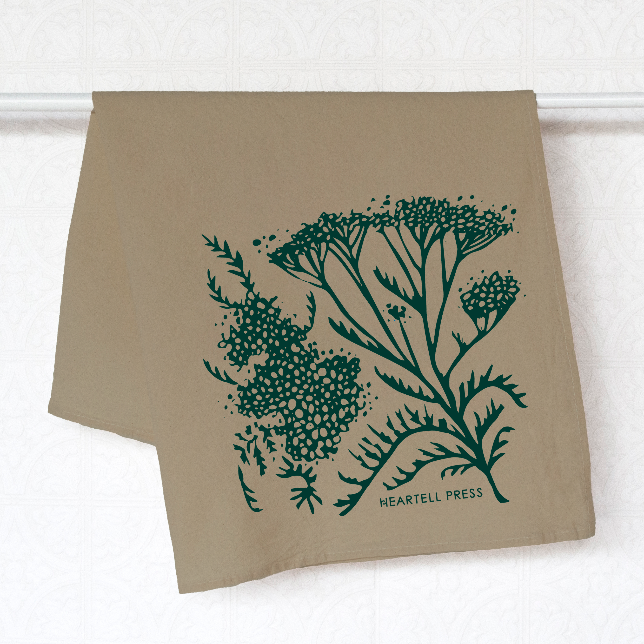 Yarrow Naturally Dyed Tea Towel