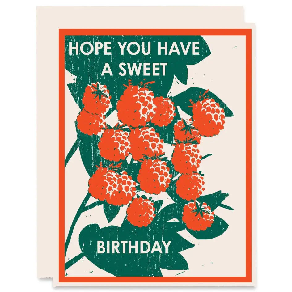 Sweet Letterpress Birthday Card
