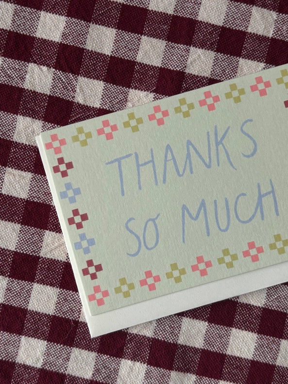 Folk Thanks so much Mini Card