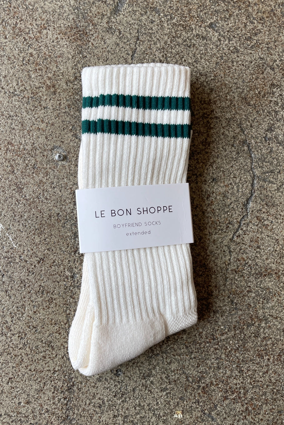 Le Bon Shoppe Parchment Extended Boyfriend Socks