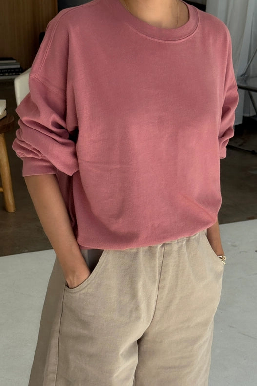 Le Bon Shoppe Cali Jersey Sweatshirt - Clay Large