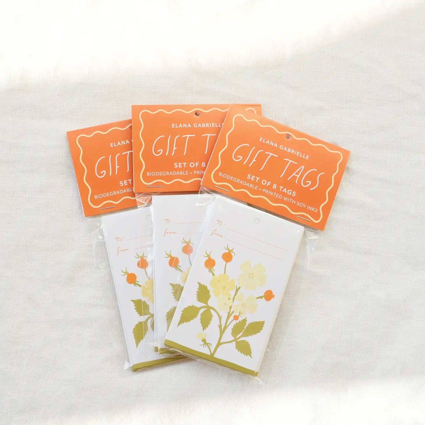 Rosehip Gift Tag Pack x 8