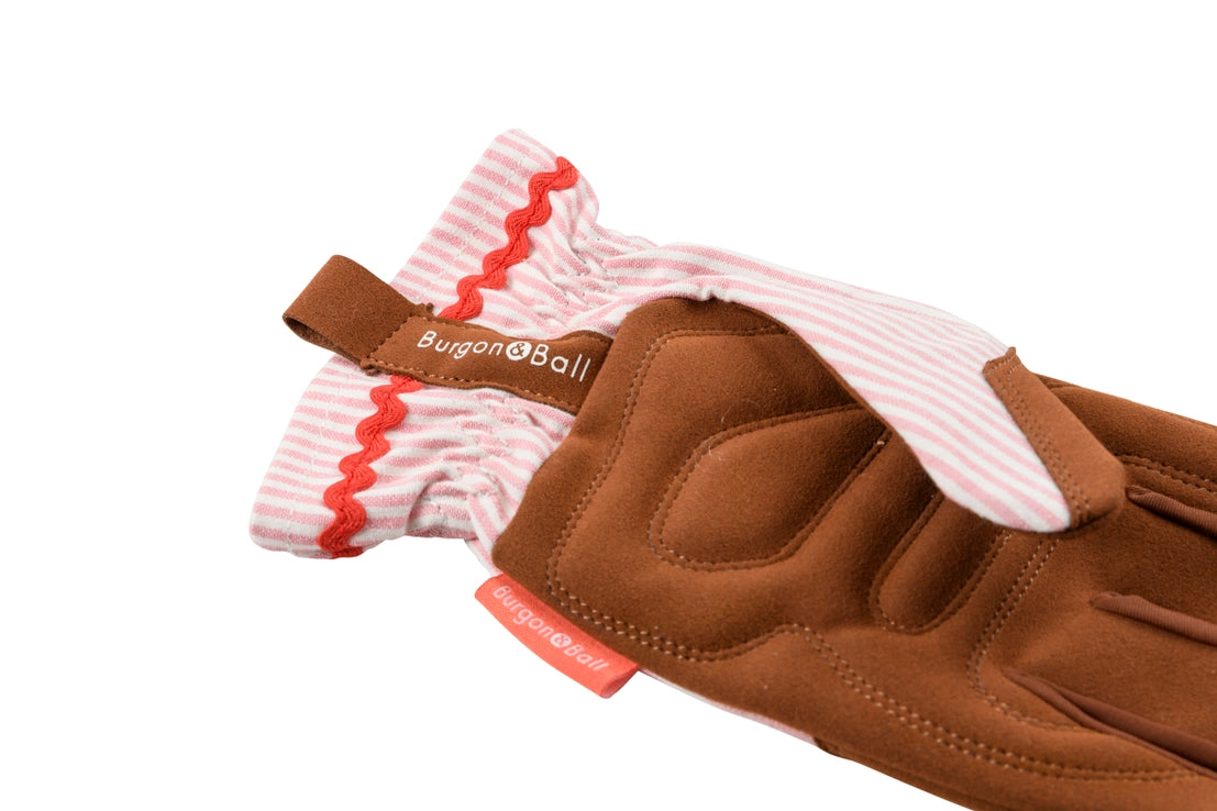 Pink Stripe Gardening Gloves