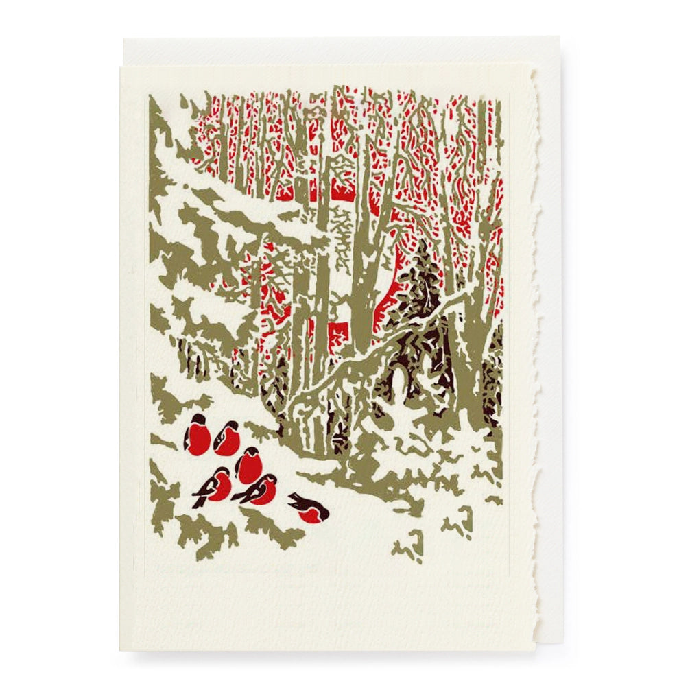 Archivist Letterpress large Card - Winter Trees