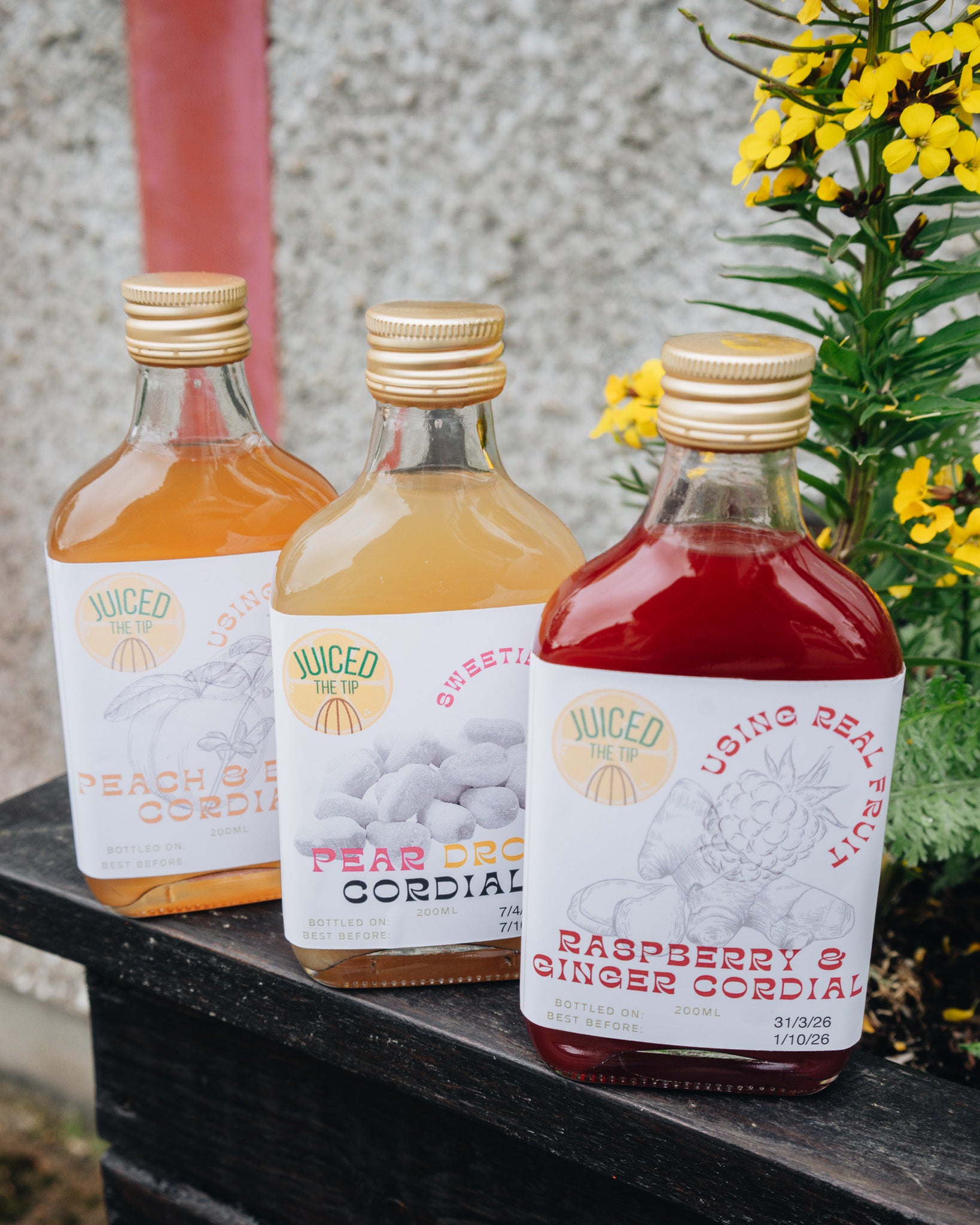 Peach & Basil Cordial