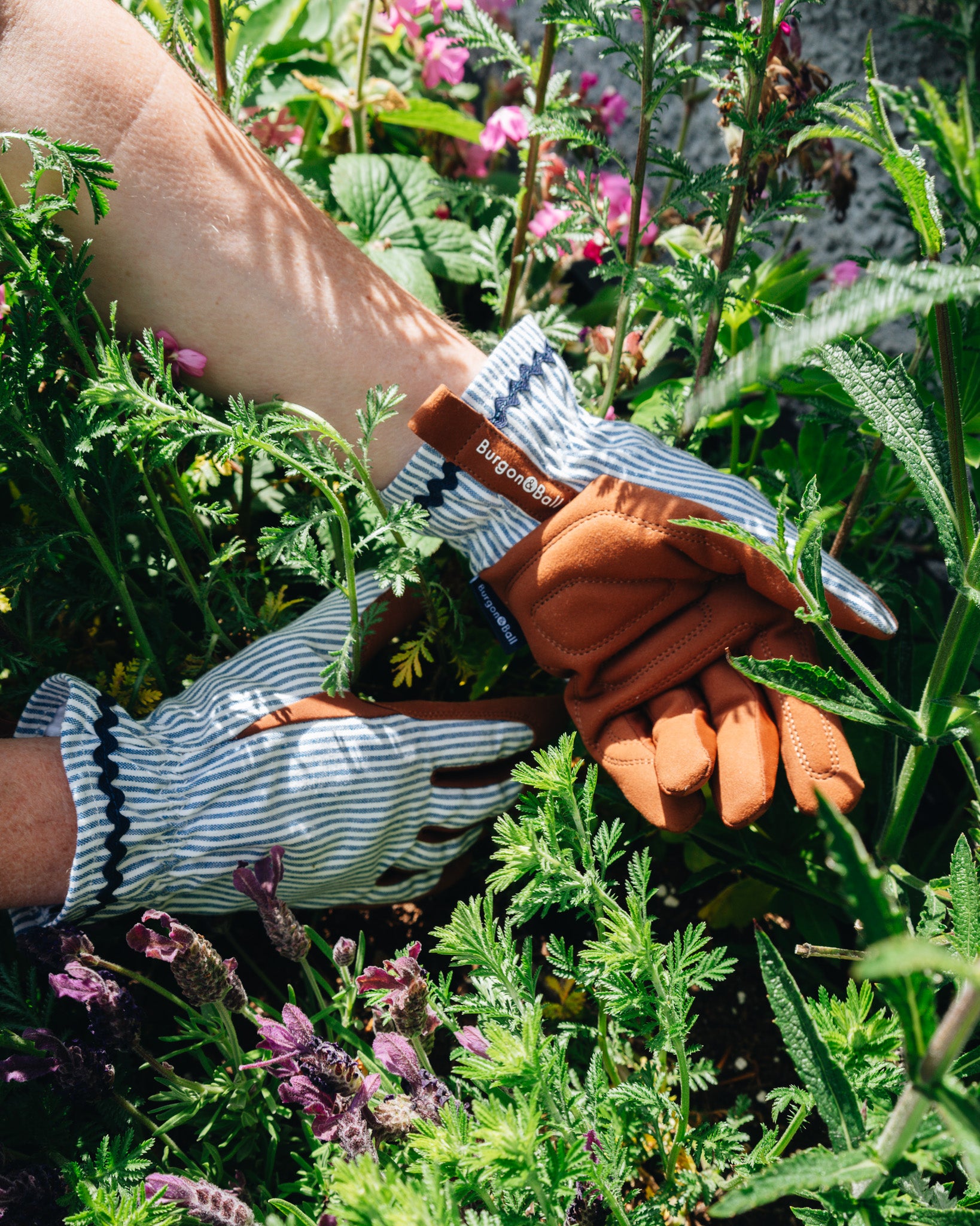 Blue Stripe Gardening Gloves