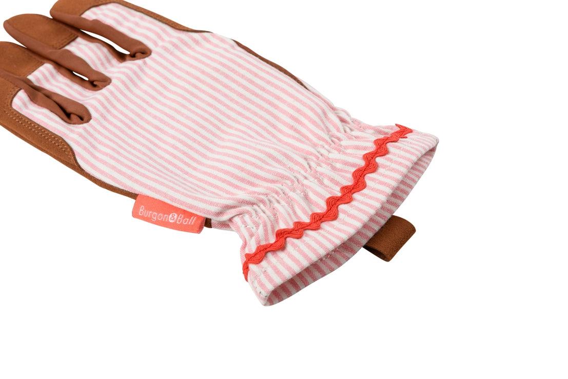 Pink Stripe Gardening Gloves