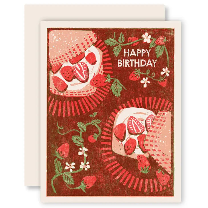 Happy Birthday Strawberry Shortcake Card