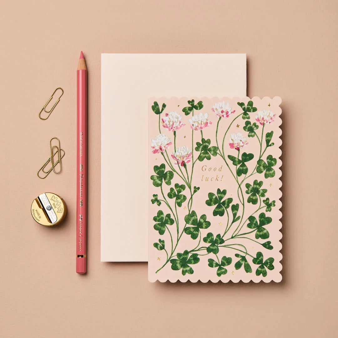 Wanderlust Clover 'Good Luck' Card