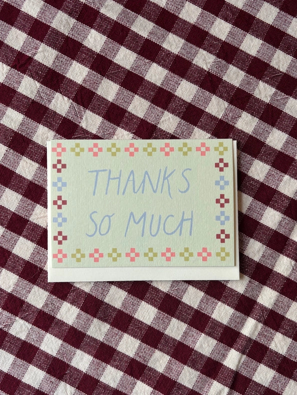 Folk Thanks so much Mini Card