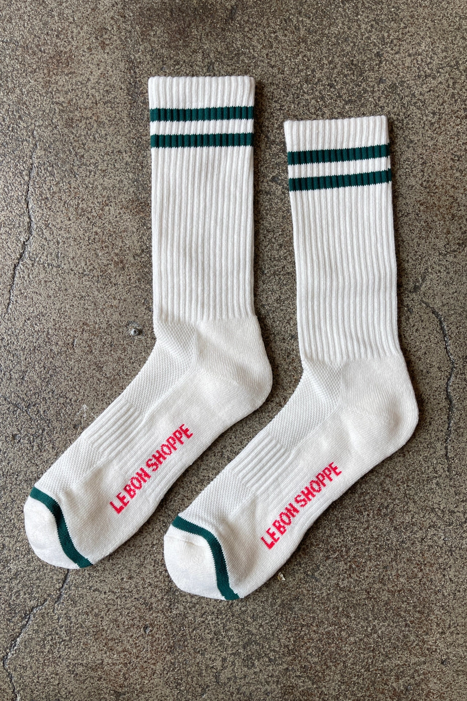 Le Bon Shoppe Parchment Extended Boyfriend Socks